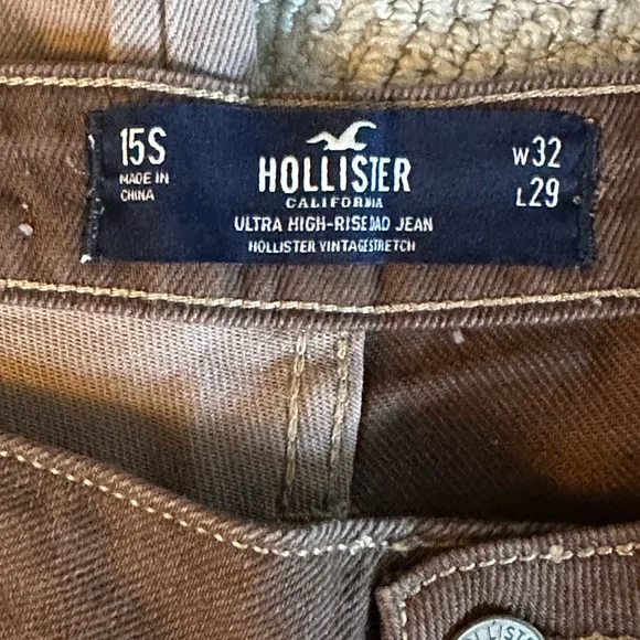 hollister patchwork straight leg jeans - Picture 3 of 3